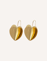 Heart pendant earring